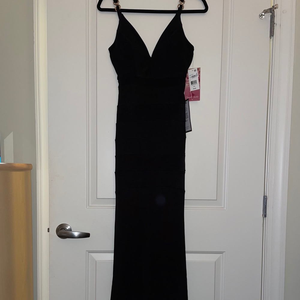 Black long gown nwt